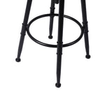 Premium 2x Bar Stool Kitchen Wooden PU  Adjustable Height Classic