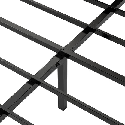 Double Bed Frame Grey Steel 190x137cm