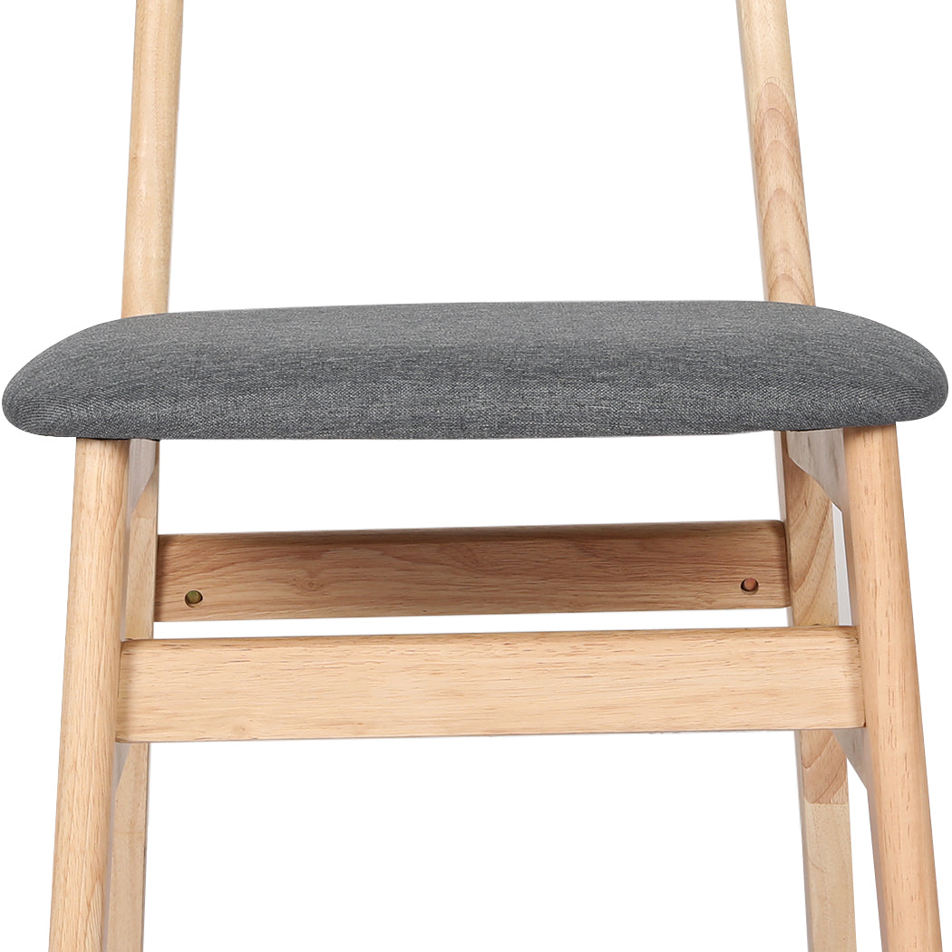 Dining Chairs Natural Fabric 45x50x76cm