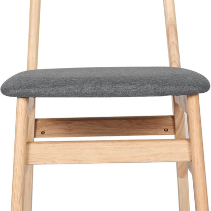 Dining Chairs Natural Fabric 45x50x76cm