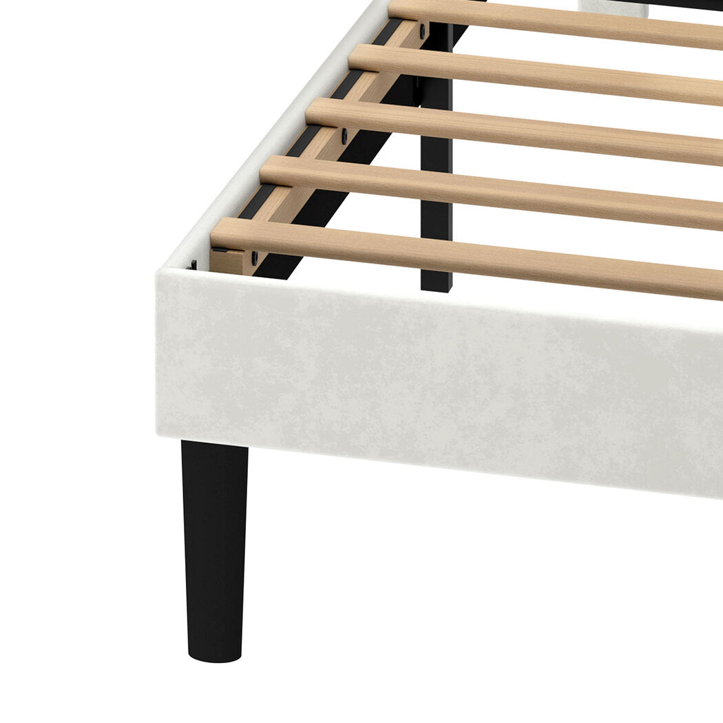 Queen Bed Frame Upholstered 200x154.5x113cm
