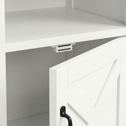 White Bedside Tables With Storage 45x40x60cm