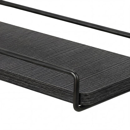 Floating Corner Wall Shelves 2 Pack Black | HomeAndLiving