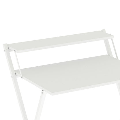 Foldable Computer Desk White 67.5x45x84cm