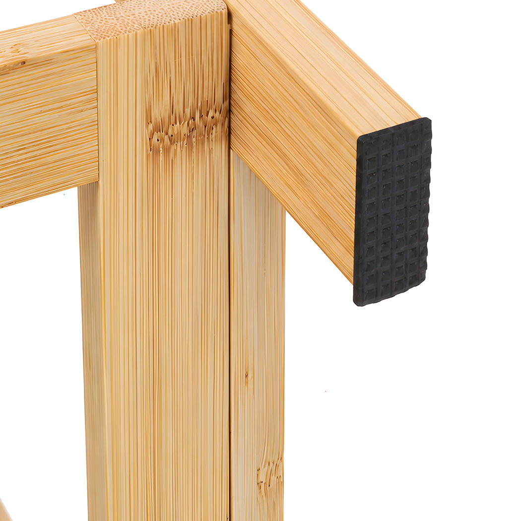 Bamboo Shoe Rack 5 Tier Storage 45x28x80cm