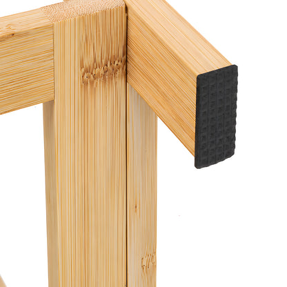 Bamboo Shoe Rack 5 Tier Storage 45x28x80cm