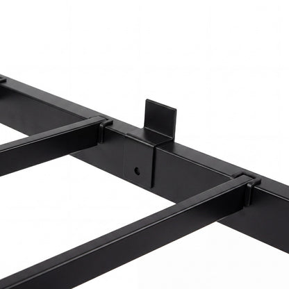Levede Single Bed Frame LED Lights USB Charging Storage Headboard Metal Platform