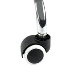 Contemporary 4x Barstool Swivel Salon Hairdressing  Wood Finish