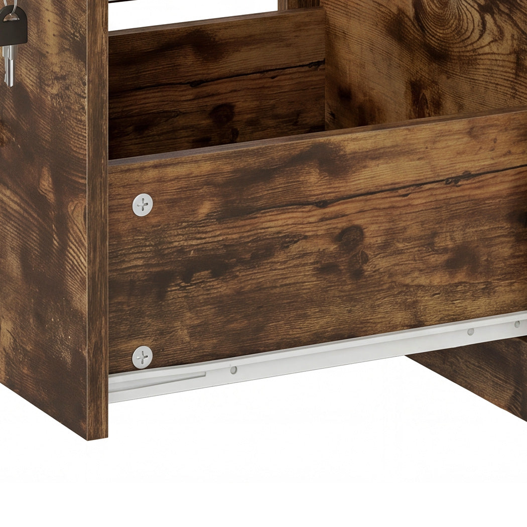 Levede File Cabinet Document Organiser  3 Lockable Drawers Vertical Cabinet