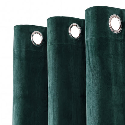 Marlow Blackout Curtains 2-Panel Velvet Room Darkening Eyelet Curtains 180x230cm