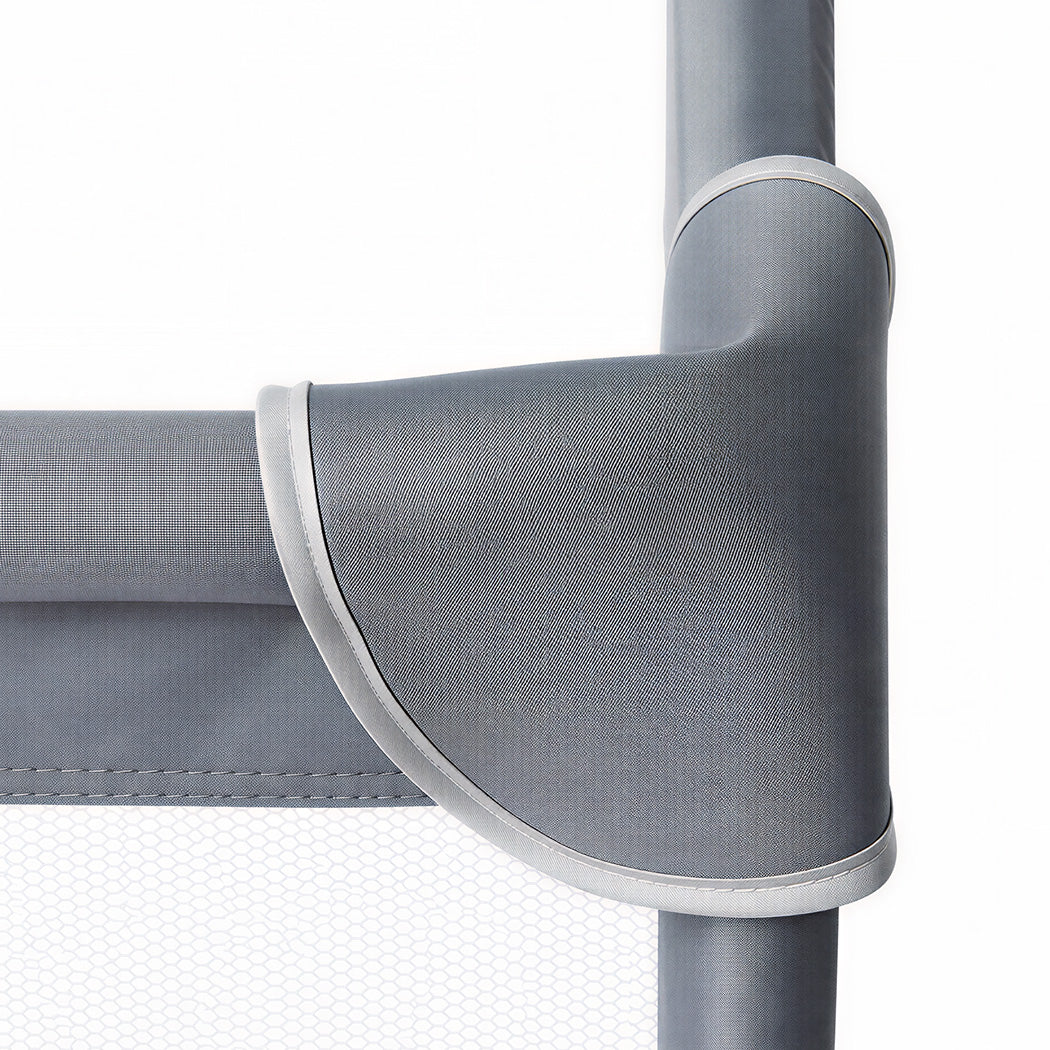Baby Playpen Grey Play Area 127x127cm