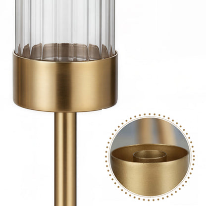 Gold Candle Holder Set 10x10x36cm