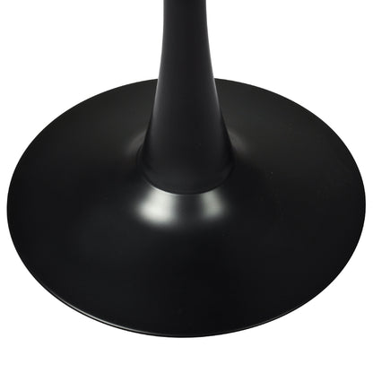 Contemporary 2x Round Bar Table Pub Tables Black  Easy Assembly