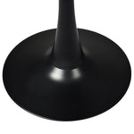 Contemporary 2x Round Bar Table Pub Tables Black  Easy Assembly