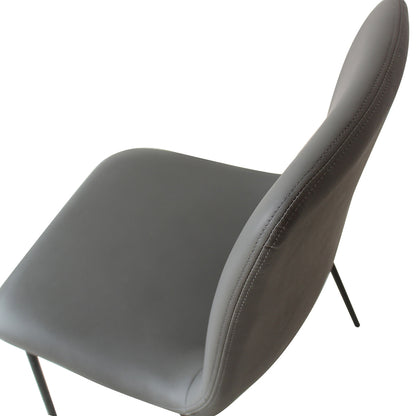 Grey Stackable Dining Chairs 46x49x83cm