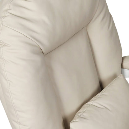 Executive Office Chair Beige Leather