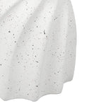 Ergonomic Side Table End Terrazzo Hourglass  Wood Finish Classic