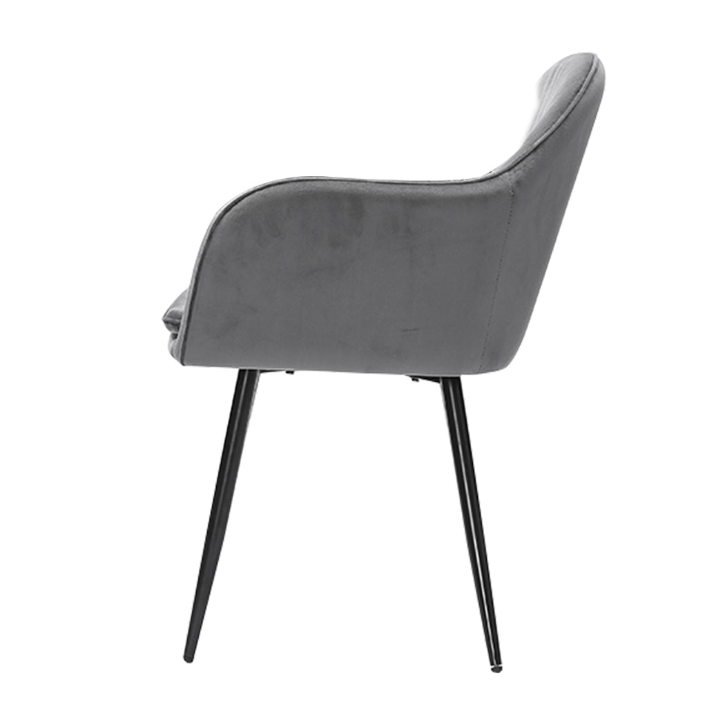 Elegant 4x Armchair Lounge Chair Accent  Scandi Inspired Design