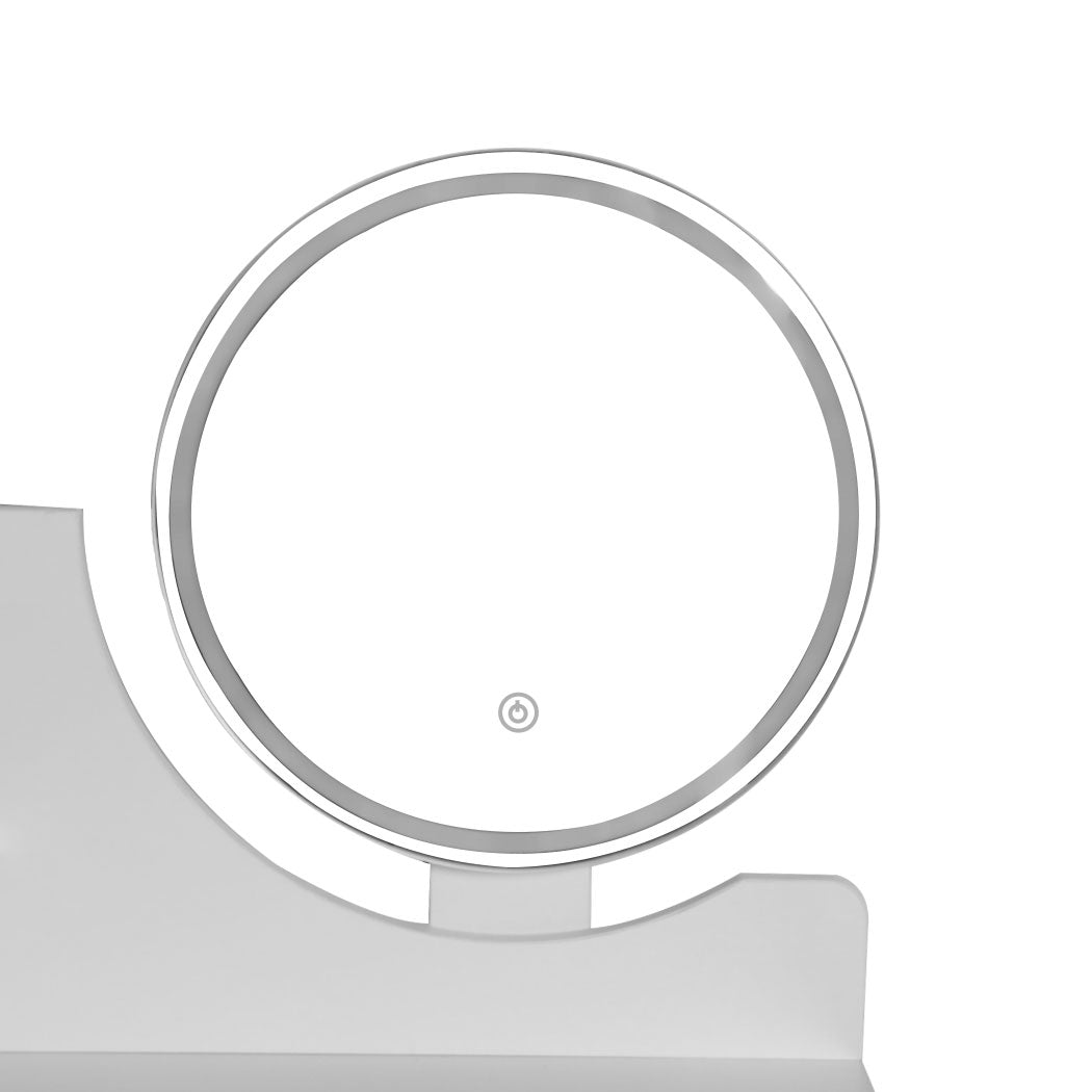 Luxury Dressing Table Stool LED Mirror  Foldable Function Classic