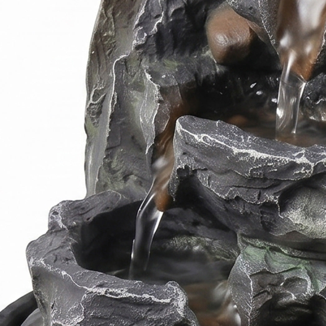 Spector Tabletop Water Fountain Resin Indoor Water Feature  3 Flow Levels Office