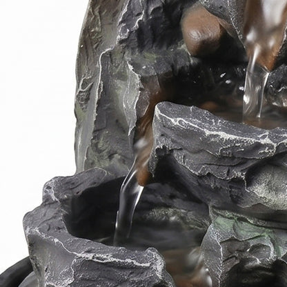Spector Tabletop Water Fountain Resin Indoor Water Feature  3 Flow Levels Office
