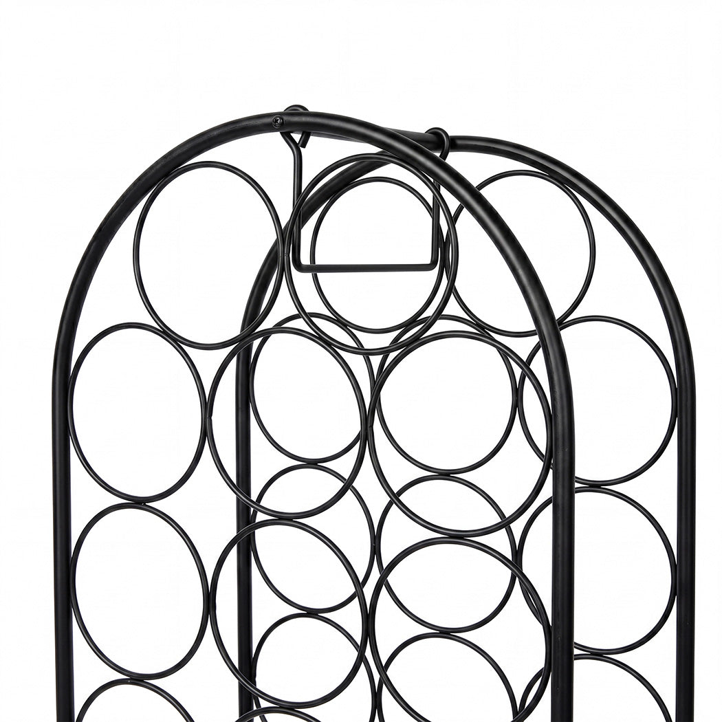 Wine Rack Metal Storage 31x18x82cm