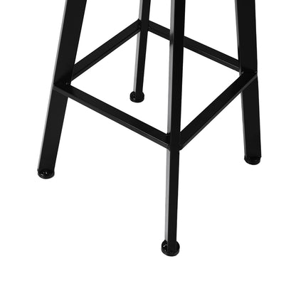 Compact 4x Bar Stool Kitchen Wooden Metal  Foldable Function