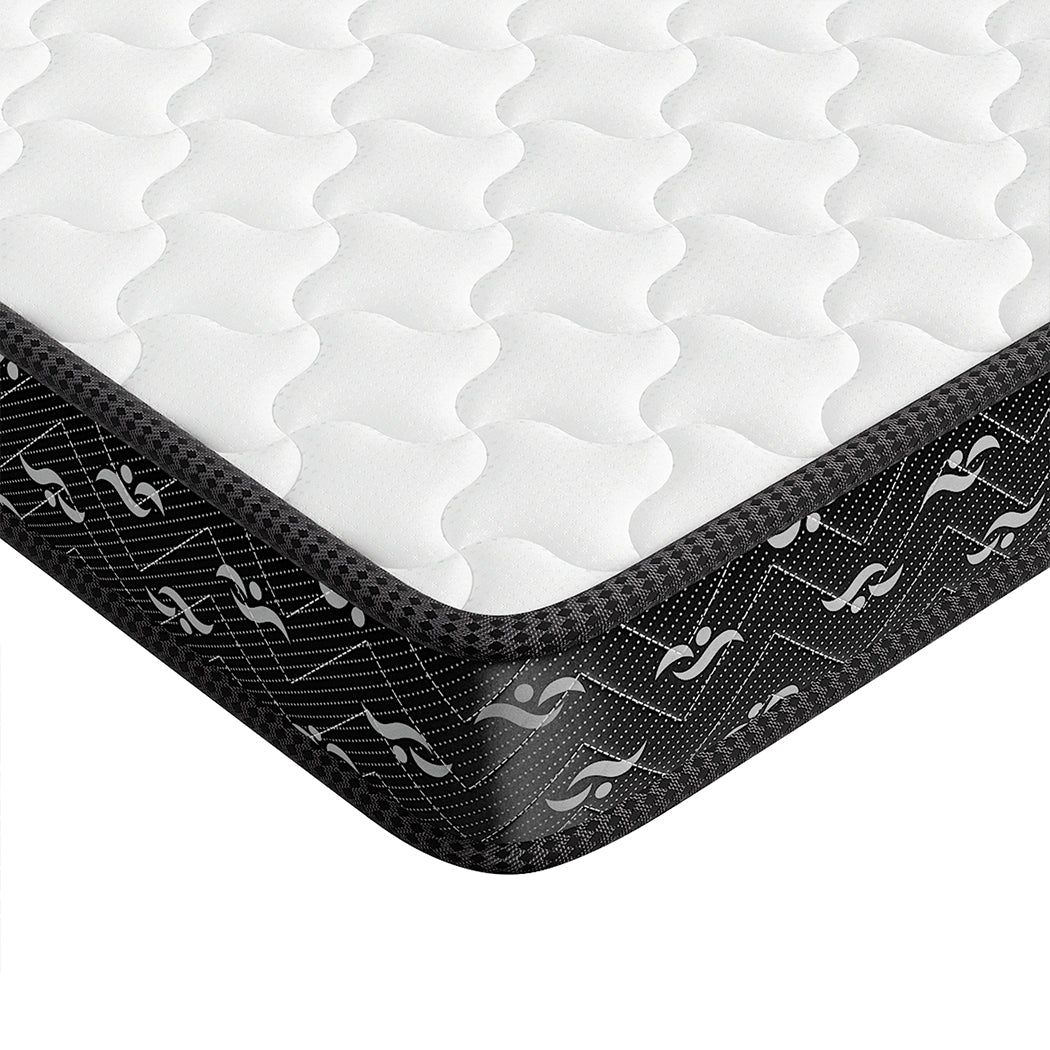 Stylish Spring Mattress Bed Pocket Tight King Single  Wood Finish