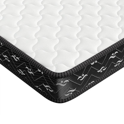 Stylish Spring Mattress Bed Pocket Tight King Single  Wood Finish