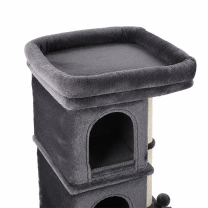 Cat Tree Tower Dark Grey 47x43cm