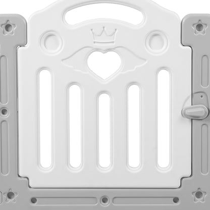 Kids Playpen Ensure Baby Safety with Toddler Fence- 22 Grey