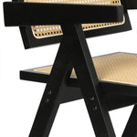 Elegant 8x Black Wicker Armchair Dining Chair  Adjustable Height