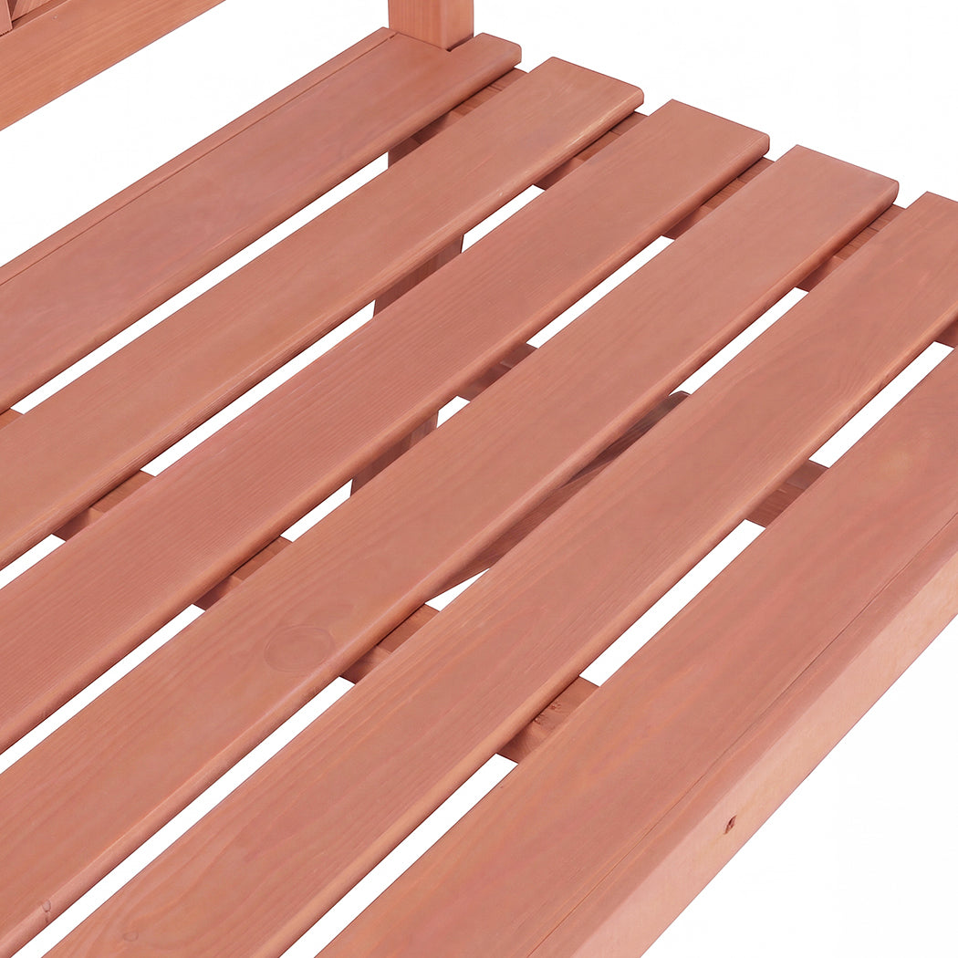 Outdoor Bench 3 Seater Wooden 143x61x88cm