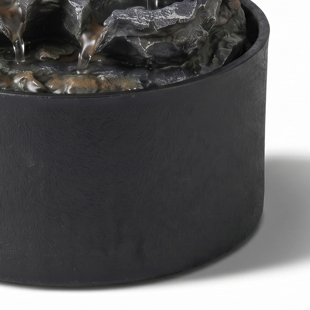 Spector Tabletop Water Fountain Resin Indoor Water Feature  3 Flow Levels Office