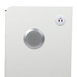 Elegant Bedside Table LED Lights Drawers Storage  Foldable Function