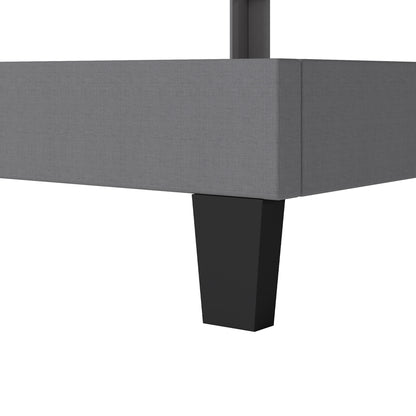 Queen Bed Frame Grey Upholstered 203.7x153x103cm