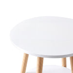 Round Coffee Table 2-Tier Side Table | HomeAndLiving