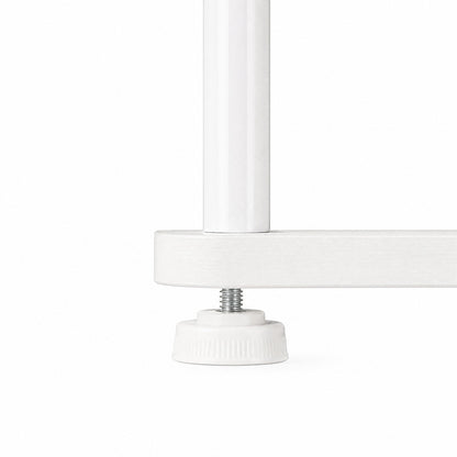Corner Bookshelf Adjustable White 37.5x27.5x138cm