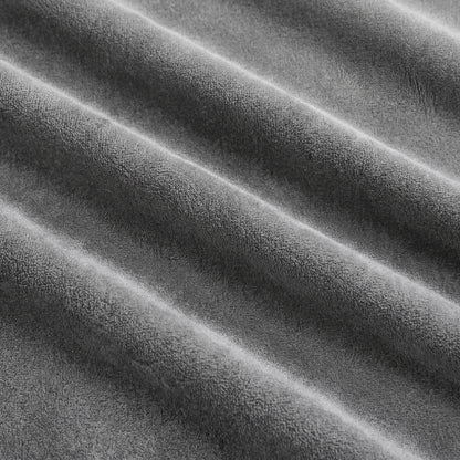 Marlow Velvet Blackout Curtains 2-Panel Room Darkening Eyelet Curtains Grey
