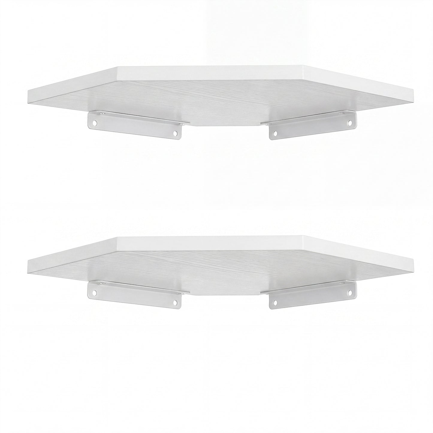 Corner Floating Wall Shelves 2 Pack White | HomeAndLiving - 7
