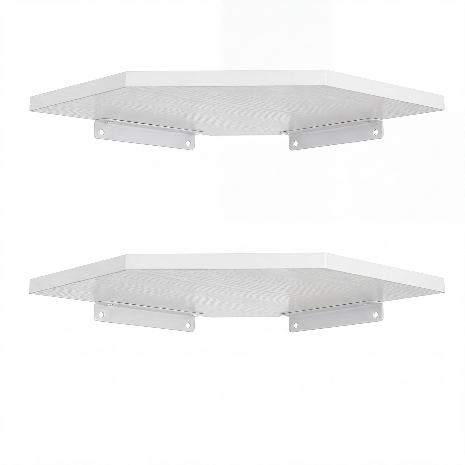 Corner Floating Wall Shelves 2 Pack White | HomeAndLiving - 7
