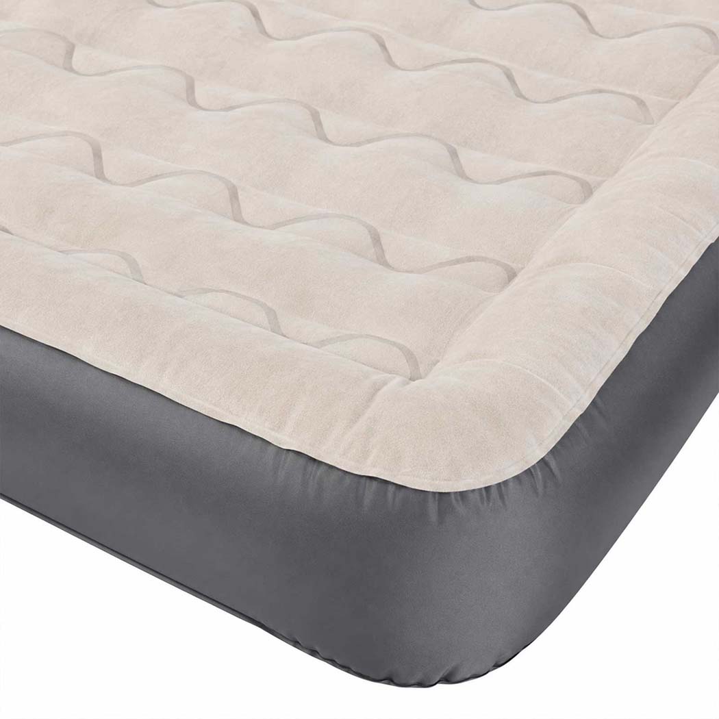Inflatable Mattress Tpu Air Bed Grey 190x150x22cm