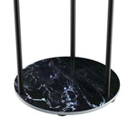 Compact Coat Rack Clothes Stand 8 Hook Organizer Black  Space-Saving