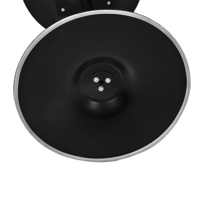 Contemporary 2x Round Bar Table Pub Tables Black  Easy Assembly