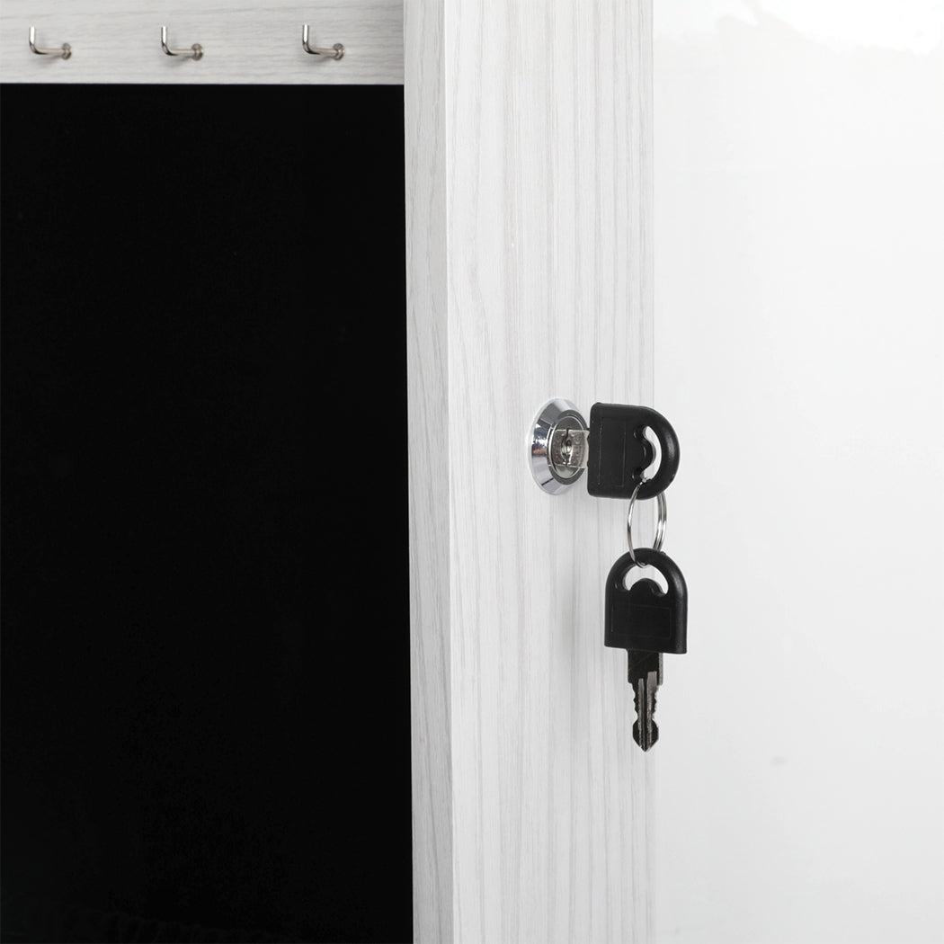 Premium Mirror Jewellery Cabinet LED  Sleek Modern Look Classic