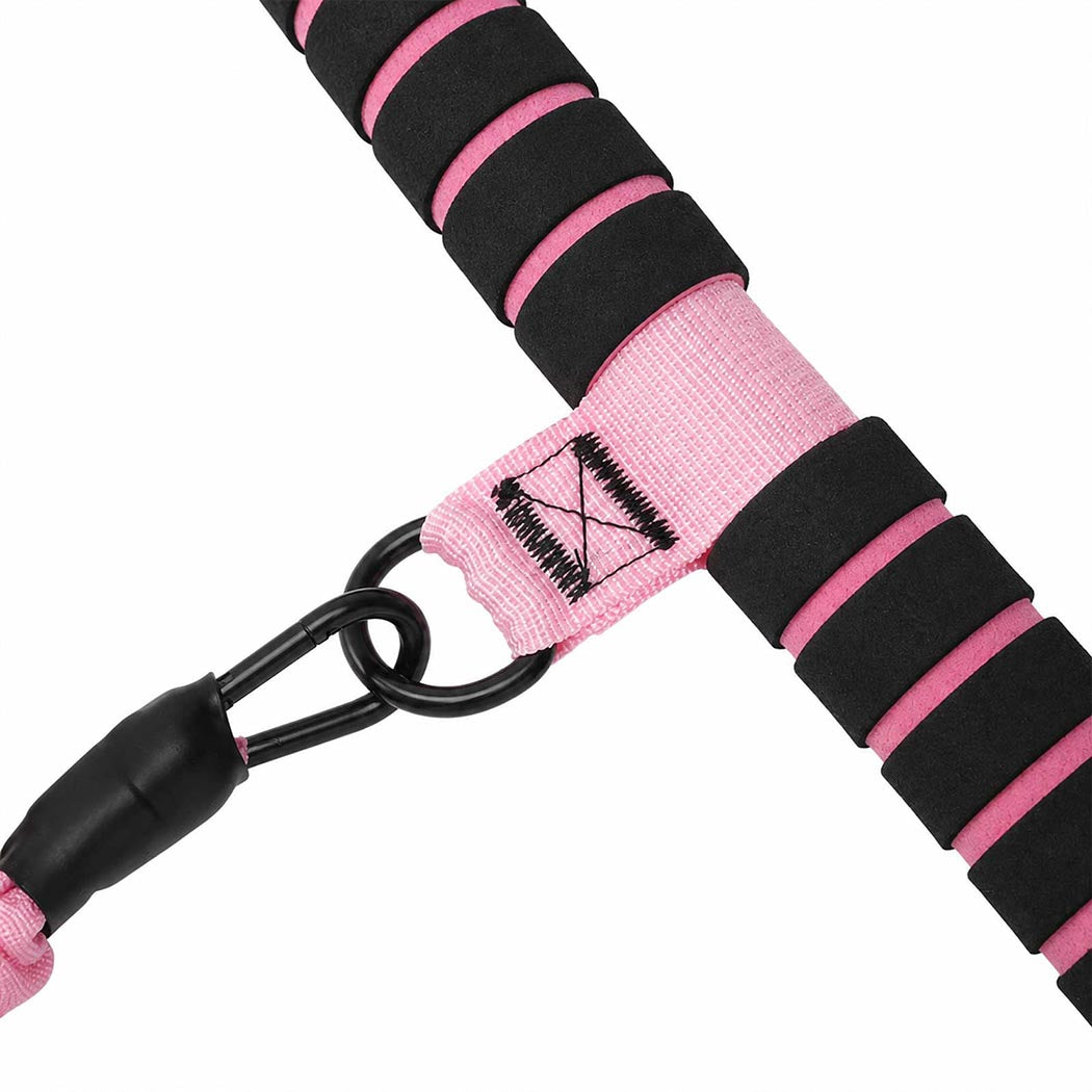 Resistance Bands Set Adjustable Pink 3x30cm