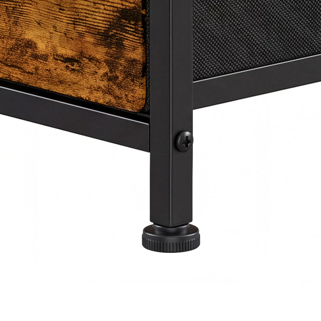 Bedside Table With Led Charging 20x40x70cm