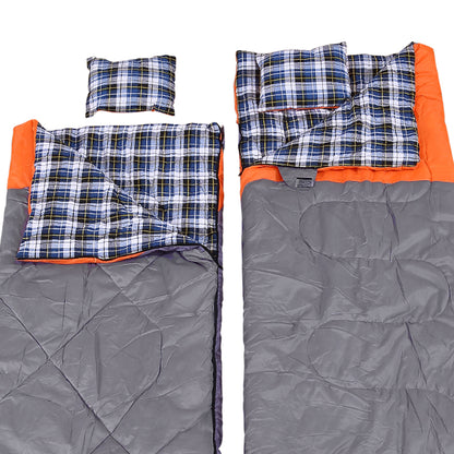 Double Sleeping Bag Outdoor Grey 25x40cm