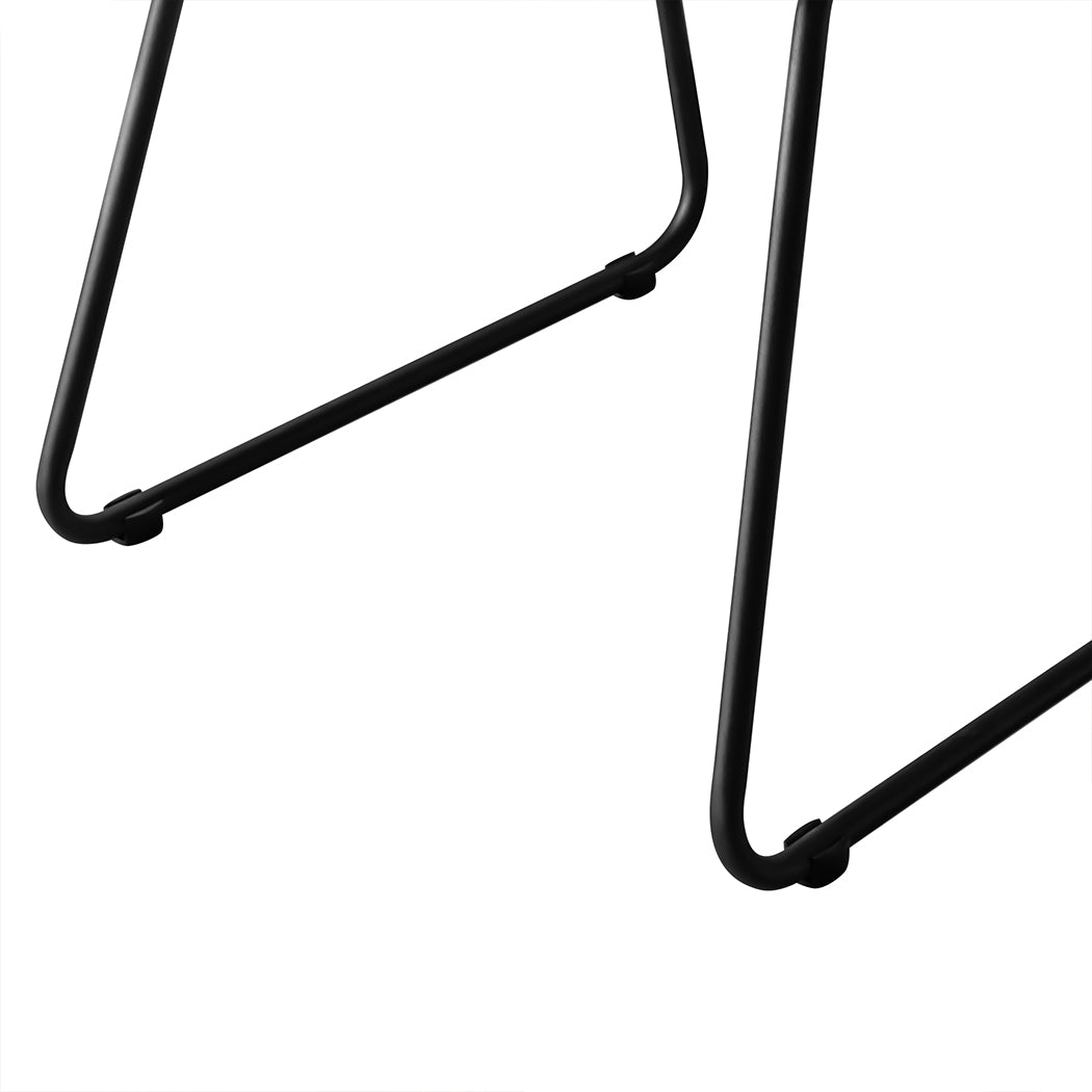 Dining Chairs Black Faux Leather 44x55x81cm