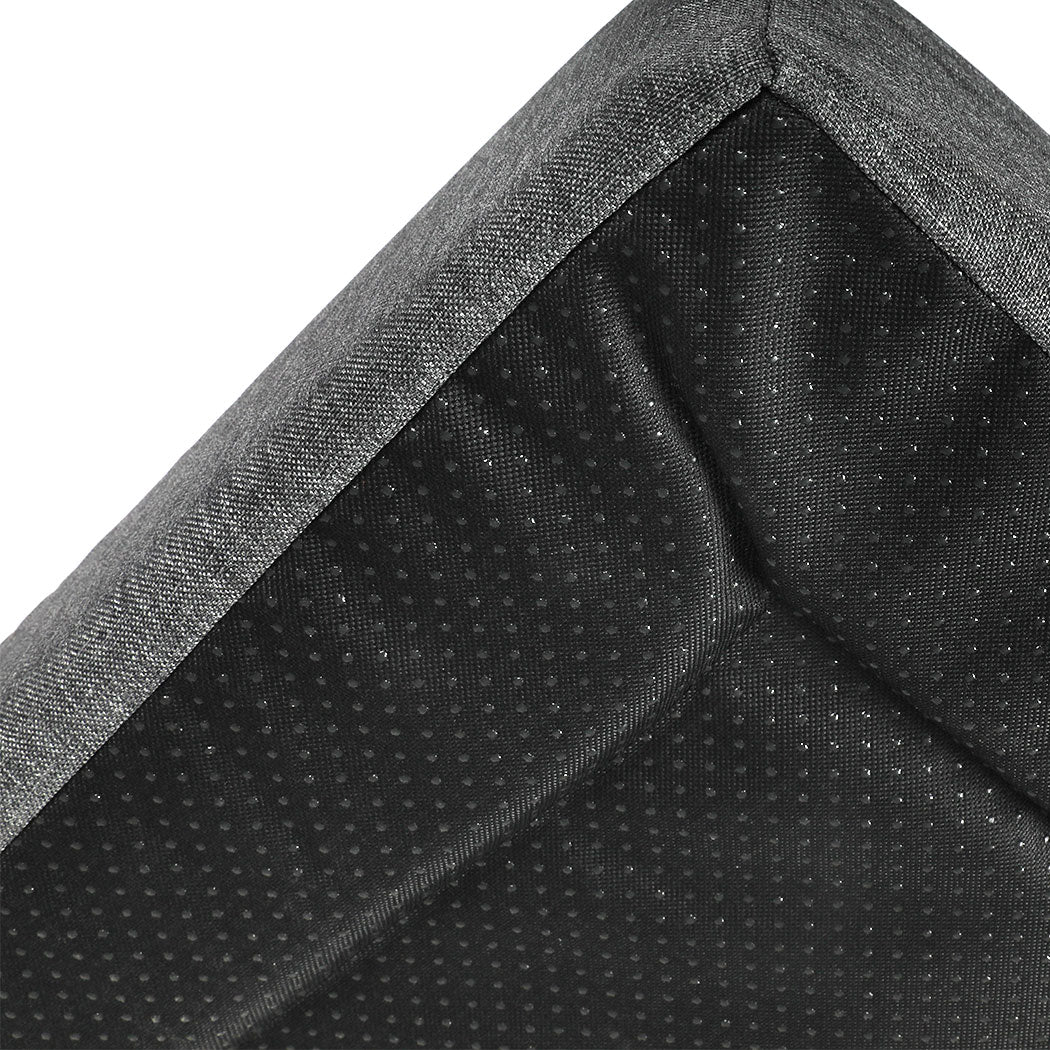 Memory Foam Pet Bed Large Grey 78x52x13cm
